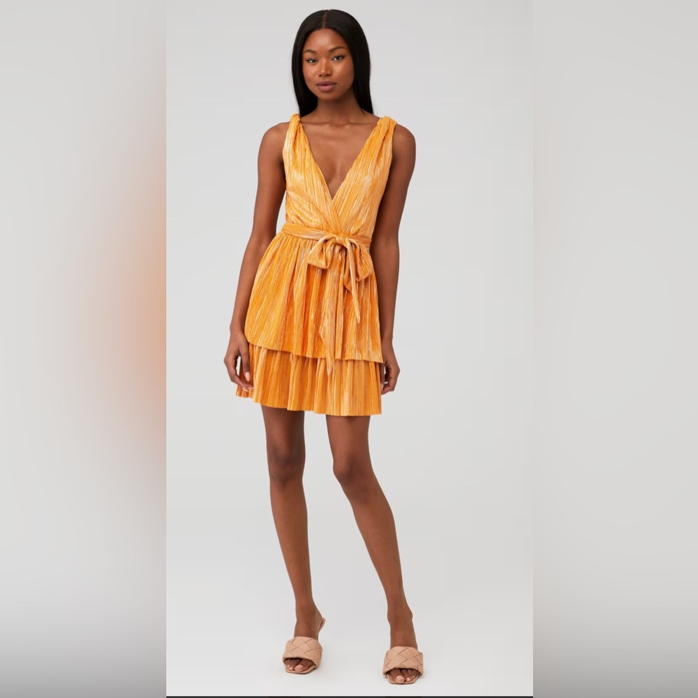 NWT Sabina Musayev Alma Dress | NEW WITH TAGS | Mandarin Orange | Size Large